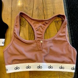 ALO Yoga Mauve Crop Top